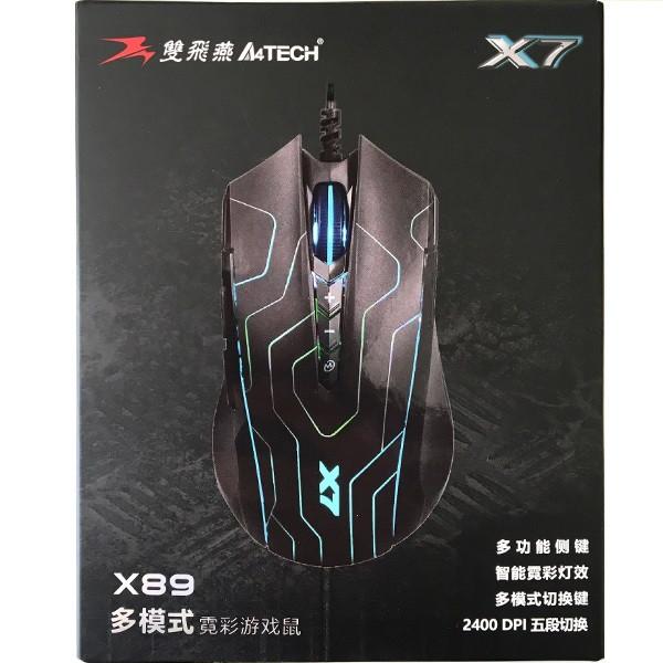 ماوس مخصوص بازی ای فورتک مدل X7 Oscar Neon X89 2
