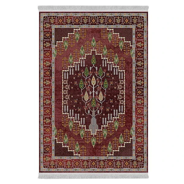 فرش پارچه‌ای دفه مدل فرشینه طرح مدرن کد 220