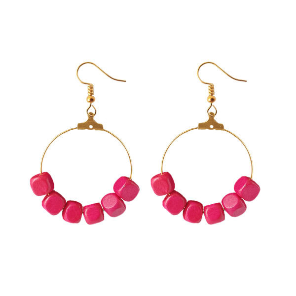 گوشواره طرح مربع کد AL_BKH