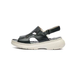 صندل زنانه مدل آوا تمام چرم کد 16015