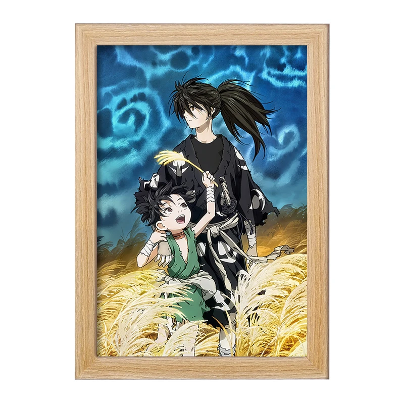 تابلو خندالو مدل هیاکومارو و دورورو انیمه دورورو Dororo کد 28587