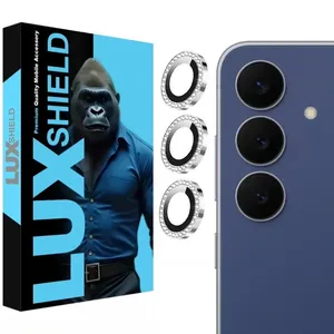 محافظ لنز دوربین لوکس شیلد مدل نگین دار مناسب برای گوشی موبایل سامسونگ Galaxy S25 FE
