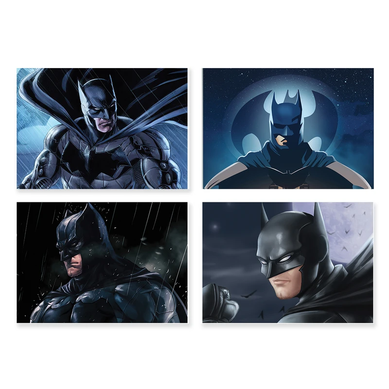 پوستر طرح بتمن کد A-2202- Batman مجموعه 4 عددی