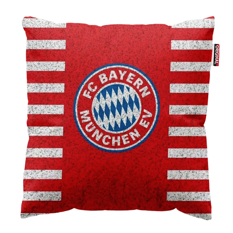 کوسن پاد آفرین طرح باشگاه بایرن مونیخ کد 3924 سایز 30*30 سانتی متر