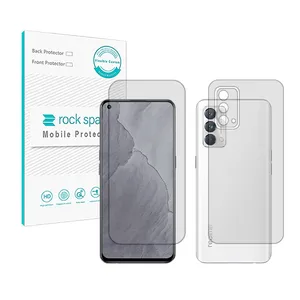 Rockspace HyGEL model transparent screen protector suitable for Realme GT Master mobile phone along with the phone back protector