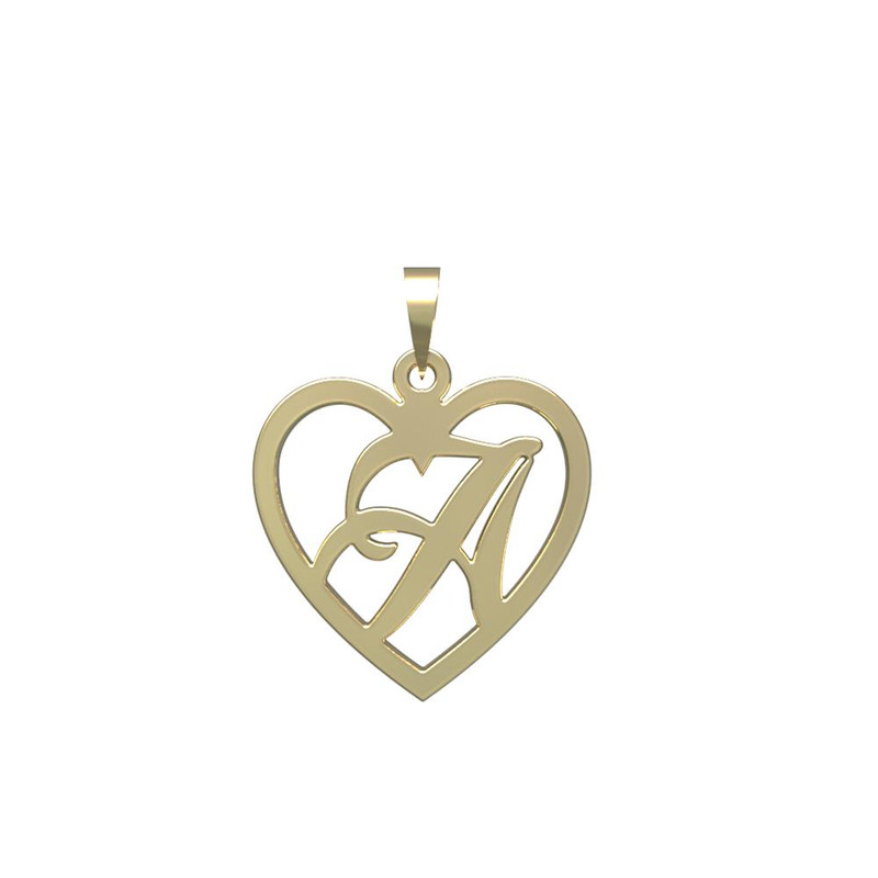 آویز گردنبند طلا 18 عیار زنانه مدوپد مدل حرف A کد PA1-12873