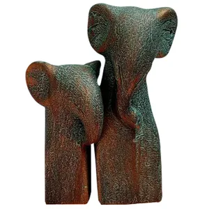 مجسمه سرامیکی طرح فیل کد fr2 مجموعه 2 عددی