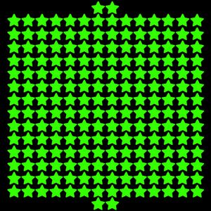 استیکر دیواری کودک هیمیا مدل شب تاب طرح ستاره بسته 200 عددی