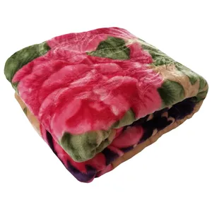  پتو نرمینه بافت مدل نگین کد N-7413 سایز 215×155 سانتی متر 