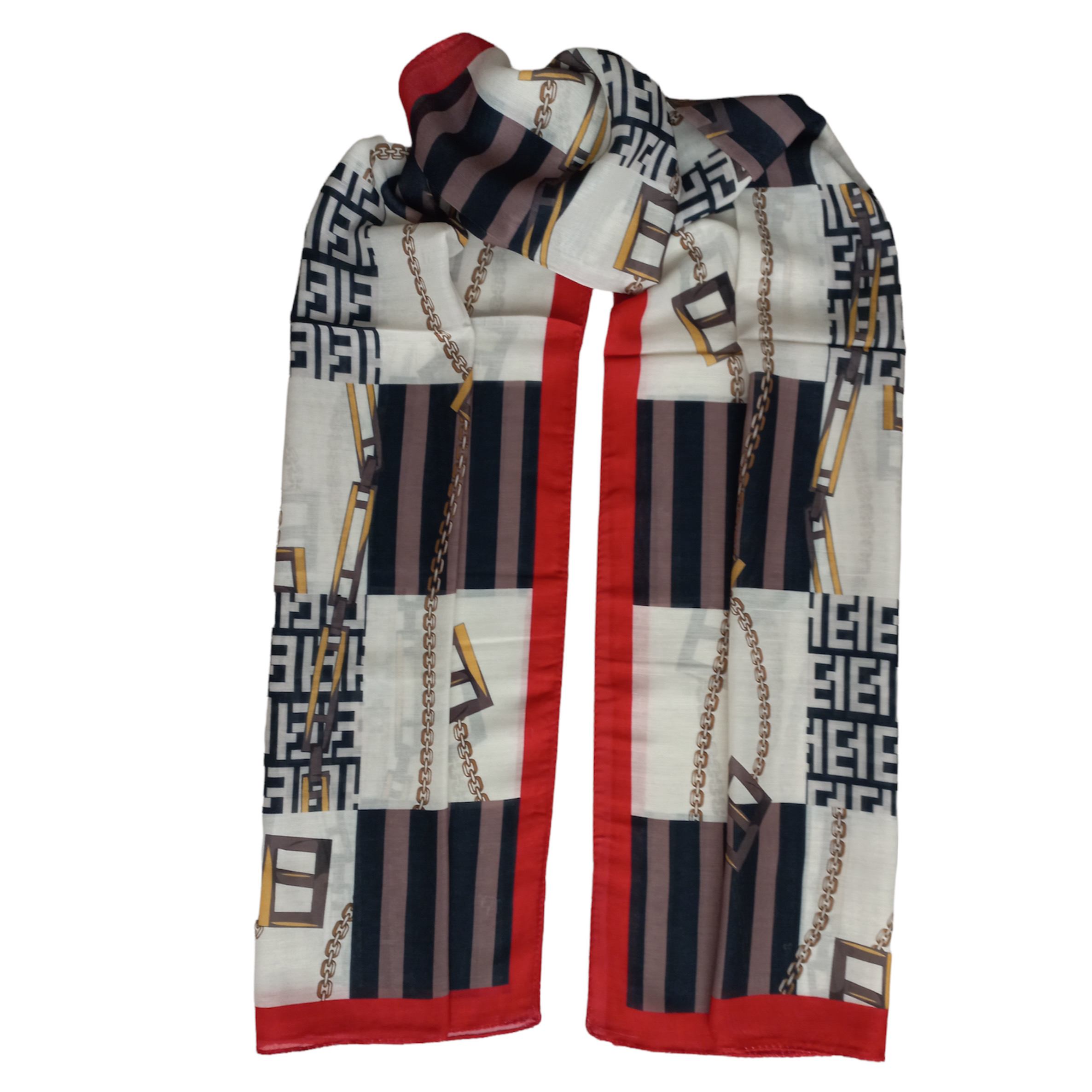 شال زنانه مدل نخی تابستانی زنجیره ای 1