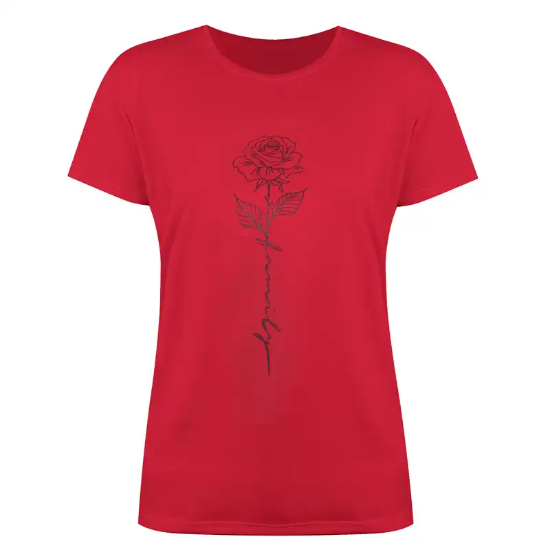 تی شرت آستین کوتاه زنانه مدل رز