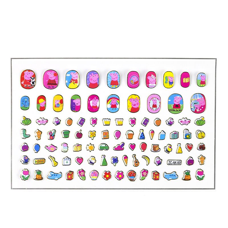 برچسب لنز ناخن مدل pepa pig -  - 4
