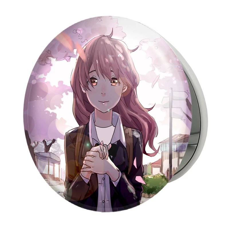 آینه جیبی خندالو طرح شوکو نیشیمیا انیمه سایلنت ویس A Silent Voice مدل تاشو کد 15787 