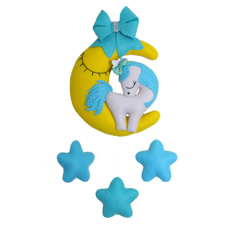 آویز تخت کودک مدل ماه و اسب