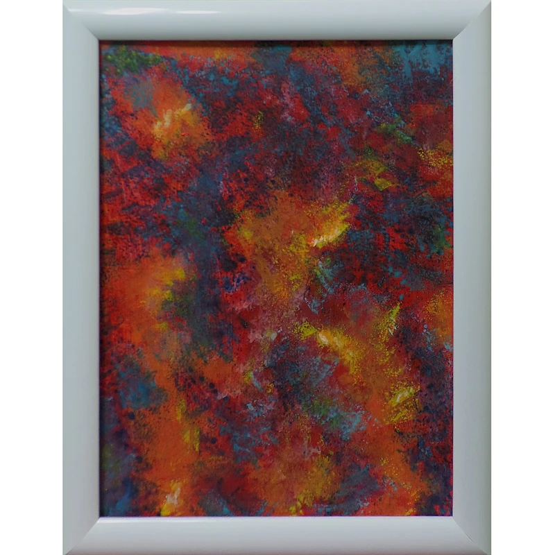 تابلو نقاشی اکریلیک به سبک مدرن طرح پتینه پاییزی 