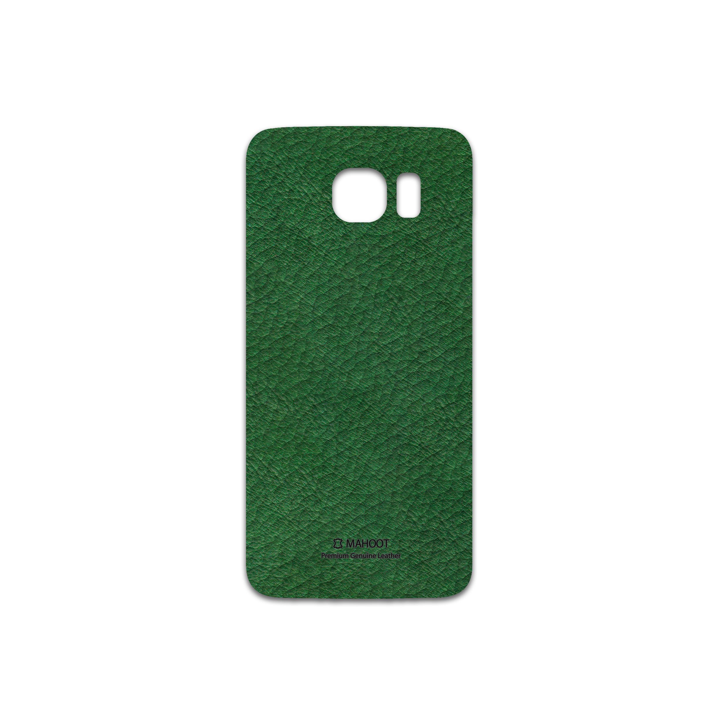 برچسب پوششی ماهوت مدل Green-Leather مناسب برای گوشی موبایل سامسونگ Galaxy S6