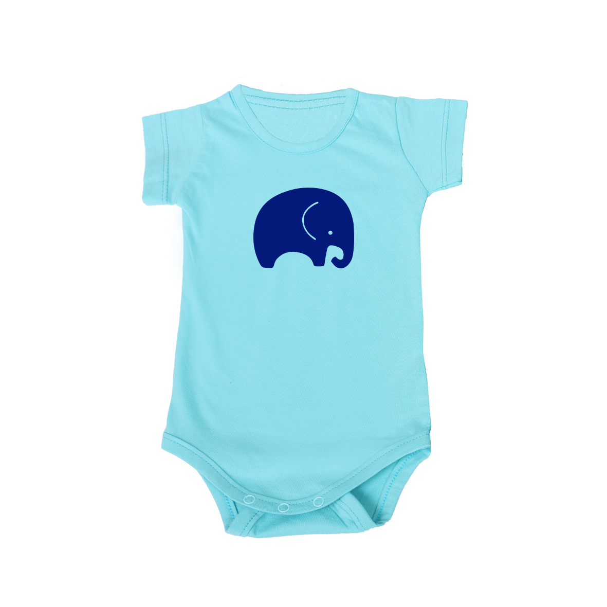 بادی آستین کوتاه نوزادی مدل فیل کد fil-b-3