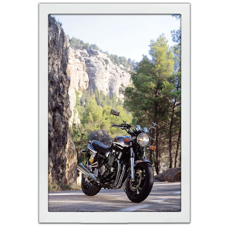 تابلو بکلیت طرح موتور سنگین یاماها Yamaha XJR 1300 مدل W-po1587 فریم سفید