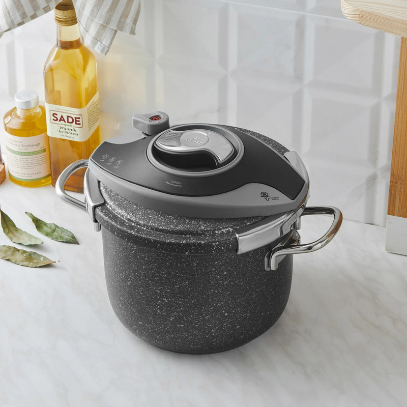 زودپز کاراجا مدل Biogranit Steel Plus گنجایش 6 لیتر