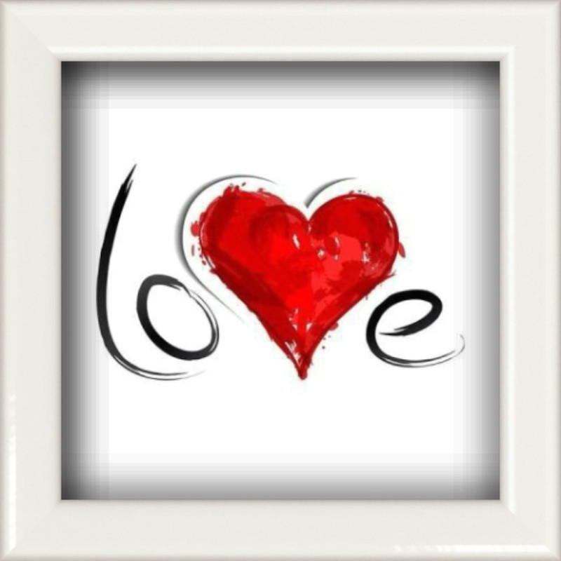 تابلو ویترای طرح love