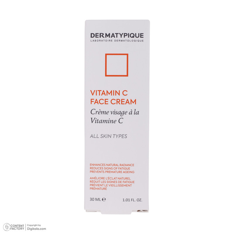 کرم نرم‌کننده درماتیپیک مدل ویتامین C حجم 30 میلی‌لیتر