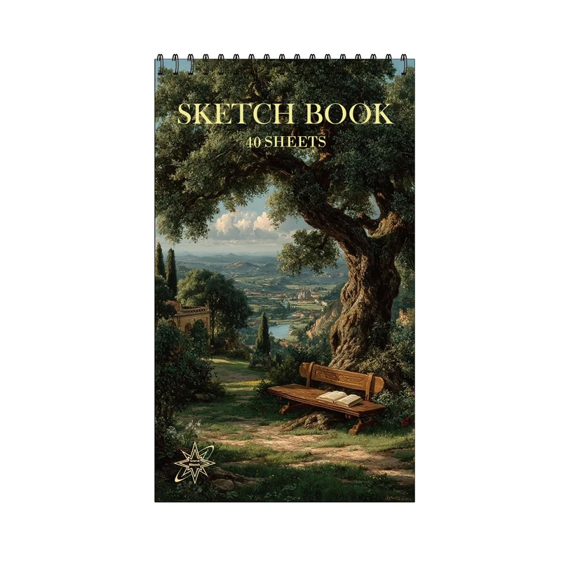 دفترچه طراحی 40 برگ ستاره خونه مدل درخت کد a1