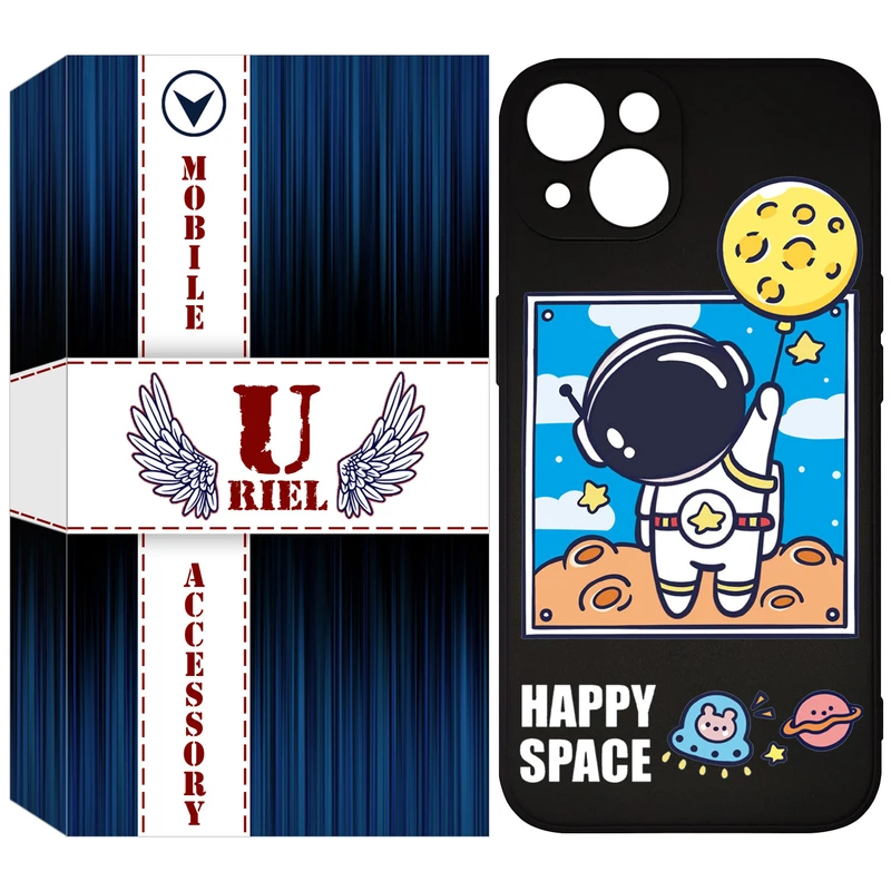 کاور یوریل مدل KSH کد 7 طرح فضانورد مناسب برای گوشی موبایل اپل iPhone 13