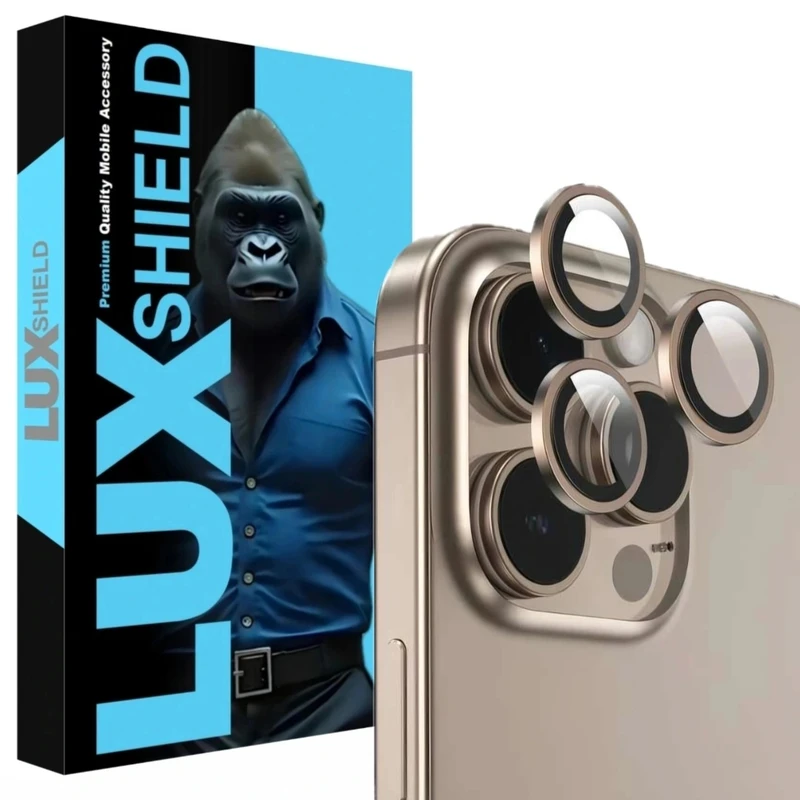 محافظ لنز دوربین لوکس شیلد مدل رینگی فلزی مناسب برای گوشی موبایل اپل IPhone 16 Pro / 16 Pro Max