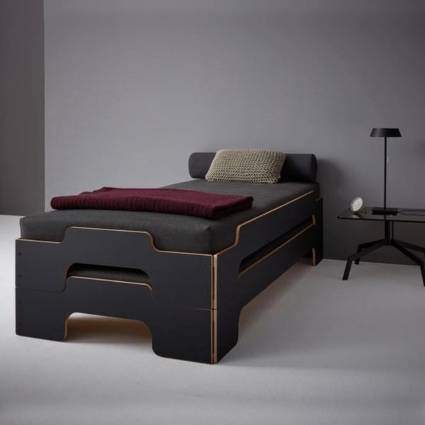 تخت خواب ام دی اف یک نفره مدل S-659 سایز 90×200 سانتی متر 