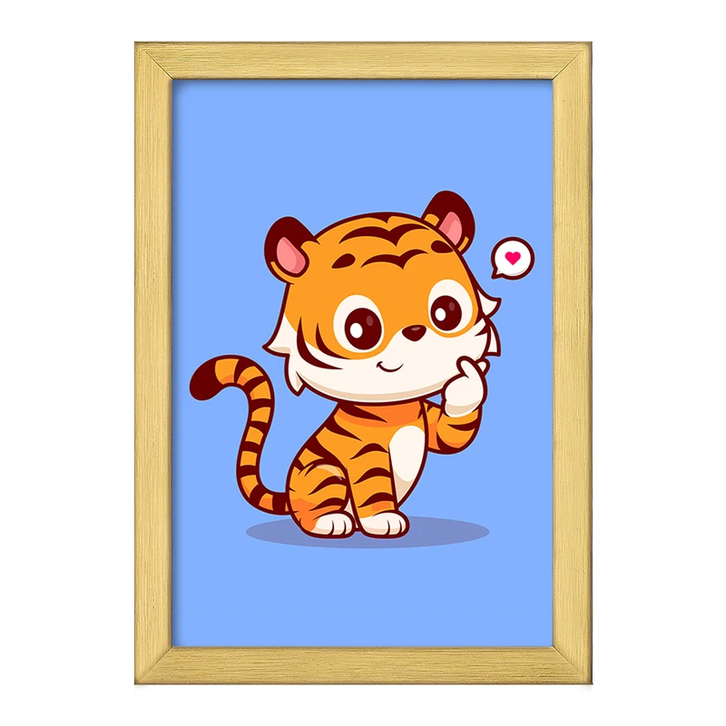 تابلو خندالو طرح حیوانات بامزه ببر کد 29722