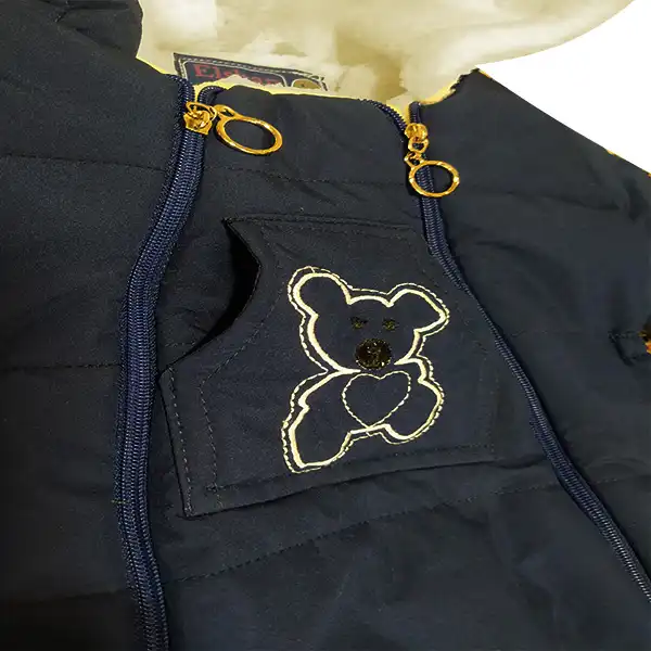 سرهمی نوزادی الشن مدل خرس مهربون رنگ سرمه ای