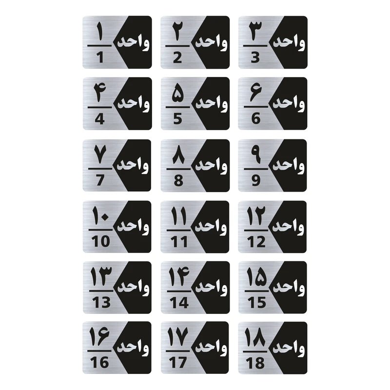 تابلو راهنما طرح واحد مدل GNS318 مجموعه 18 عددی