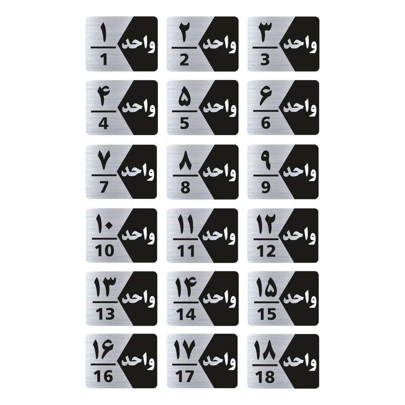 تابلو راهنما طرح واحد مدل GNS318 مجموعه 18 عددی