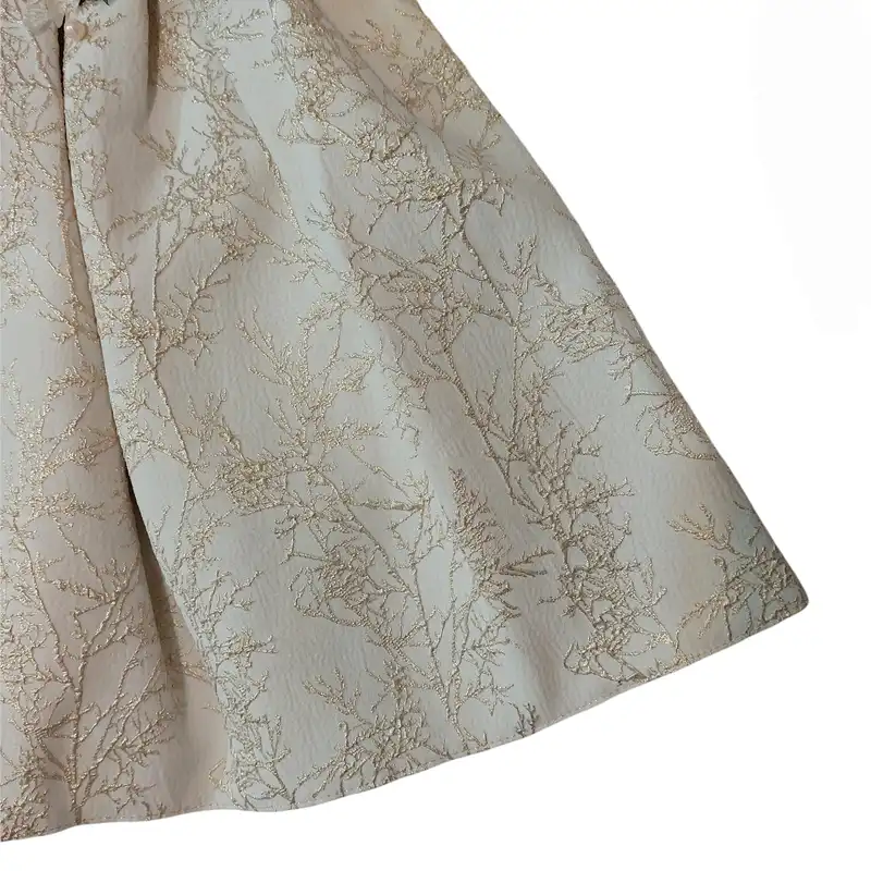 ست پیراهن و کیف دخترانه مدل ASH590 رنگ کرم