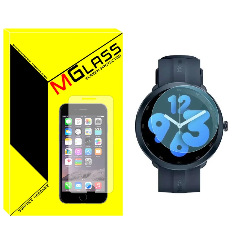 محافظ صفحه نمایش شیشه‌ای ام‌گلس مدل Glass-MG مناسب برای ساعت هوشمند میمو Watch R