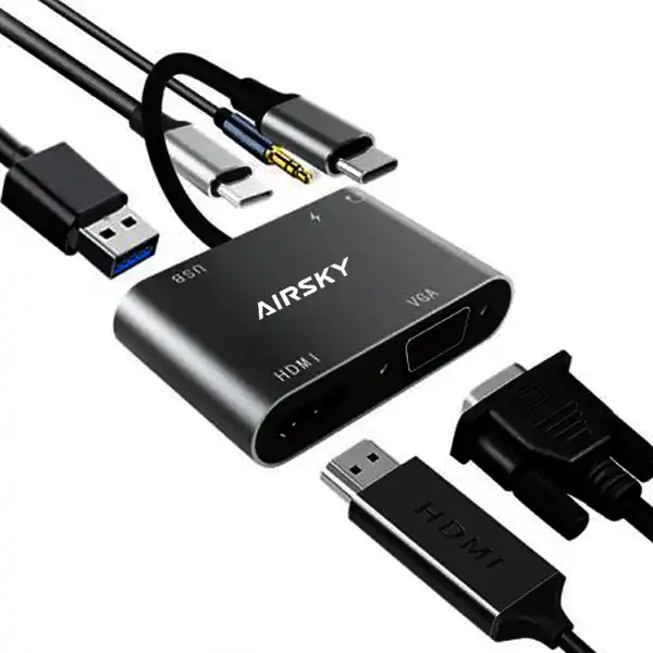 هاب 5 پورت USB-C ایراسکای مدل DJ-HC11