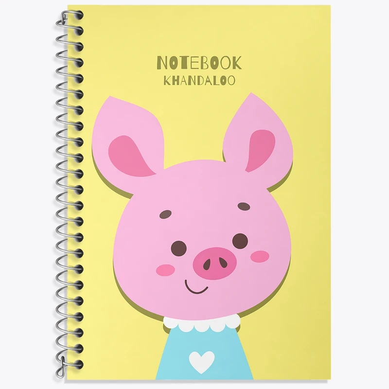 دفتر لغت 50 برگ خندالو طرح خوک بامزه کد N809