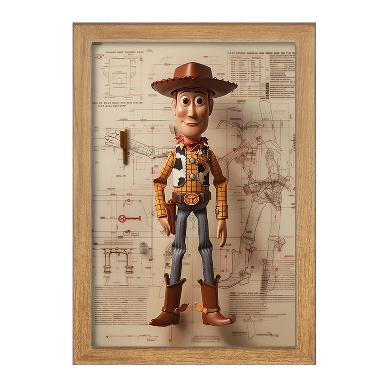 تابلو خندالو مدل داستان اسباب بازی کد F2516