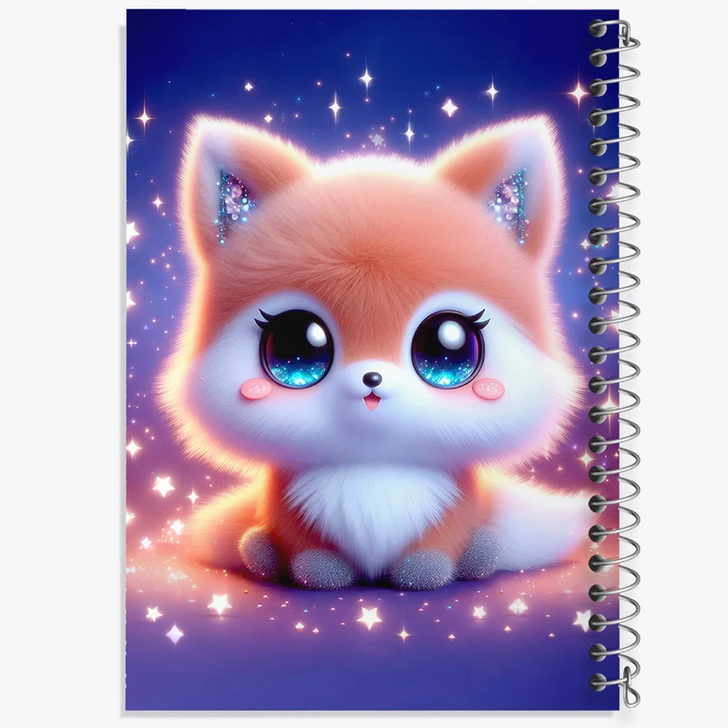 دفتر لیست خرید 50 برگ خندالو طرح روباه کیوت کد F5486