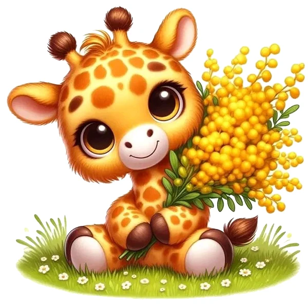 استیکر پارچه و لباس پاد آفرین طرح زرافه بامزه کد 1503