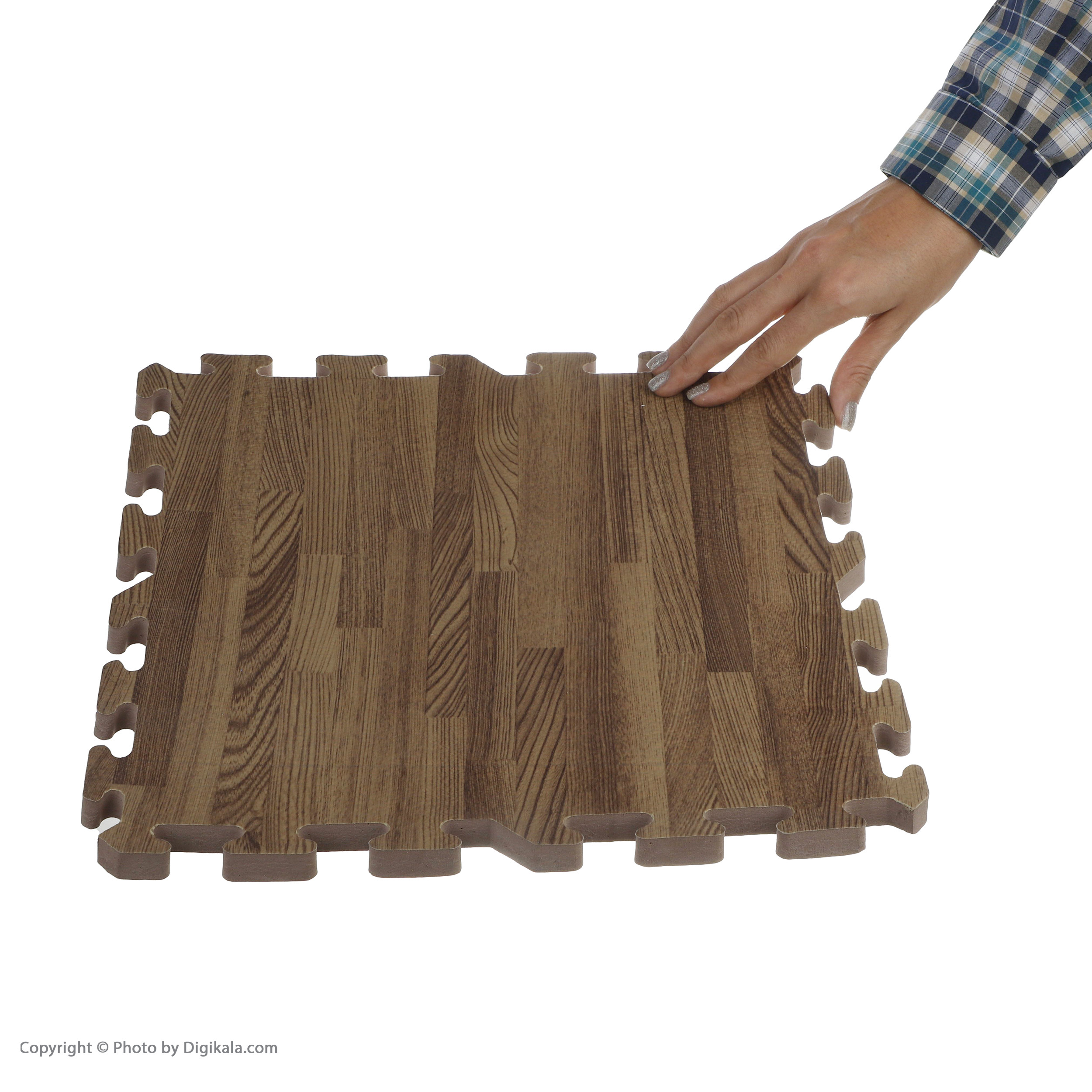 کفپوش بافوم طرح پارکت مدل فومی سایز 33×33 سانتی‌متر