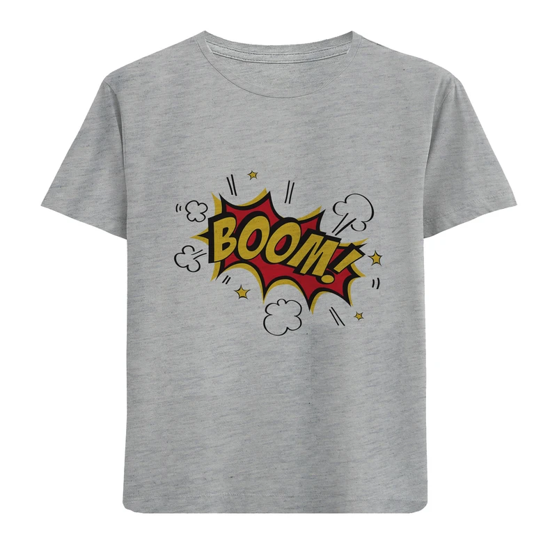 تی شرت آستین کوتاه پسرانه مدل D455 BOOM