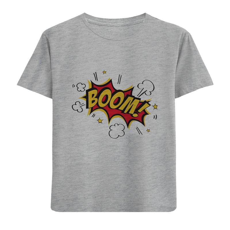 تی شرت آستین کوتاه پسرانه مدل D455 BOOM