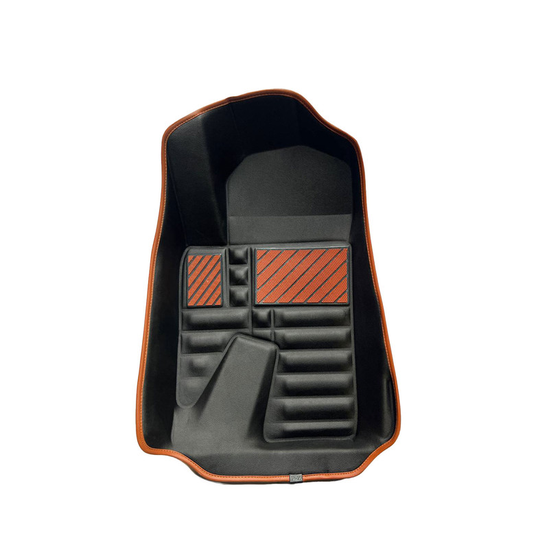 کفپوش پنج بعدی خودرو مدل نواردار مناسب برای سمند سورن به همراه کفپوش صندوق