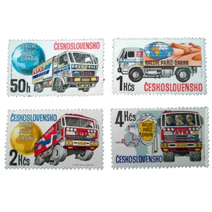 تمبر یادگاری مدل ماشین کد bc-1717 مجموعه 4 عددی