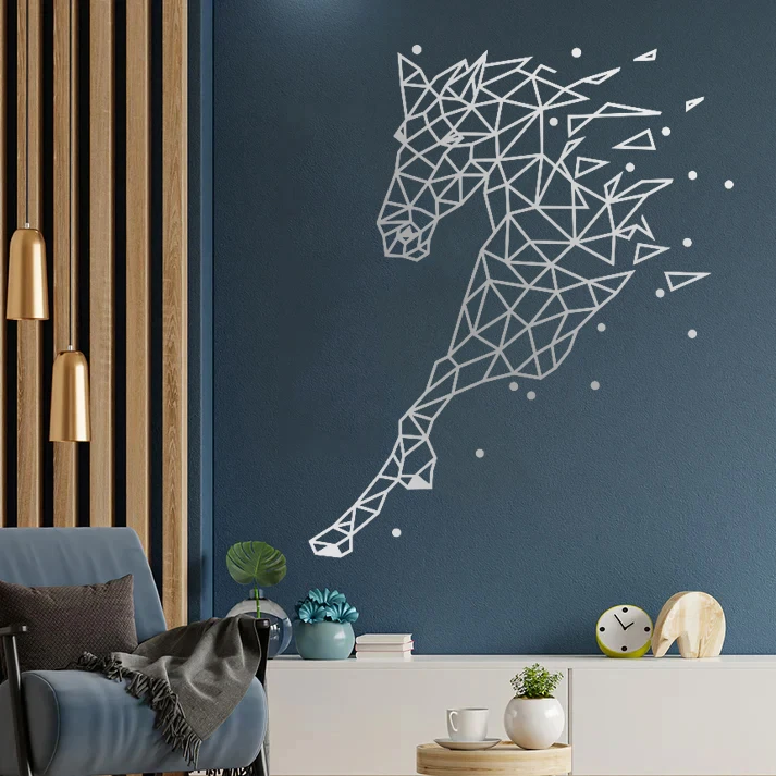 آینه پلکسی گلس مدل اسب کد N87 مجموعه 24 عددی