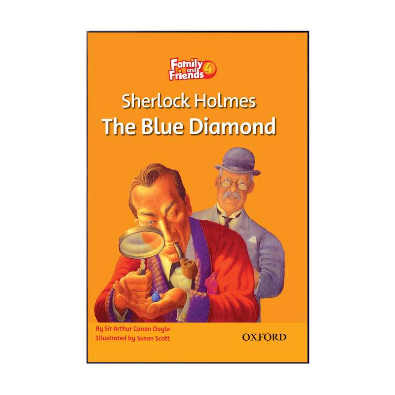 کتاب Family And Friends 4 Sherlock HolmesThe Blue Diamond اثر Sir Arthur Conan Doyle انتشارات هدف نوین
