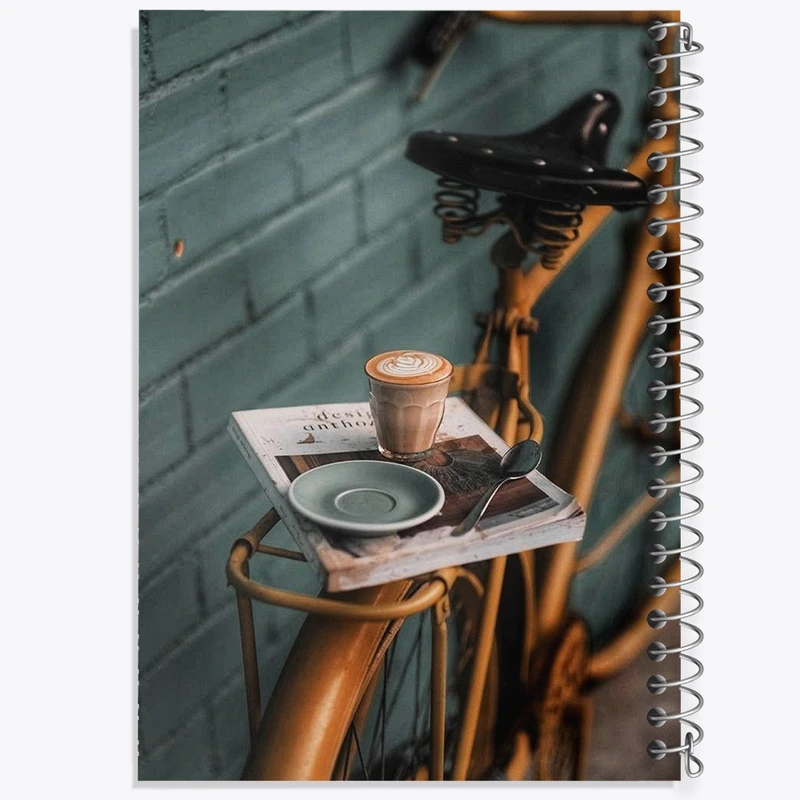 دفتر مشق 100 برگ خندالو طرح قهوه و کتاب کد F1224