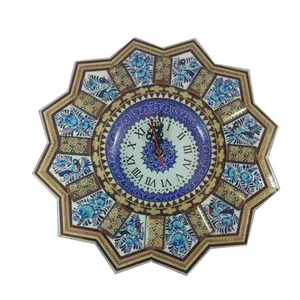ساعت دیواری خاتم کاری مدل خورشیدی کد 40
