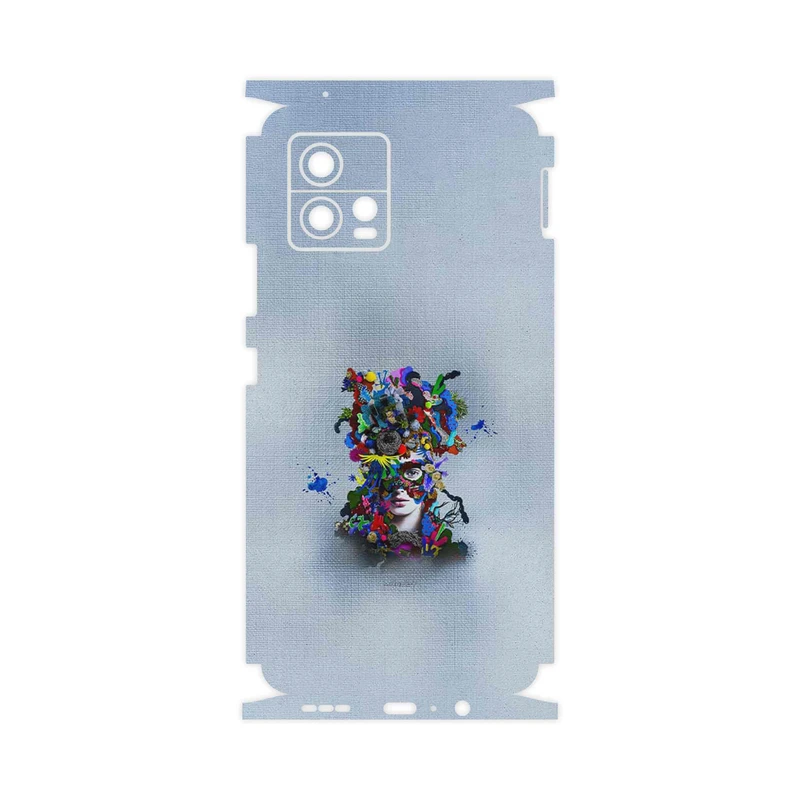 برچسب پوششی ماهوت مدل Collage of surreal Portrait of Women 4-FullSkin مناسب برای گوشی موبایل موتورولا Moto G72